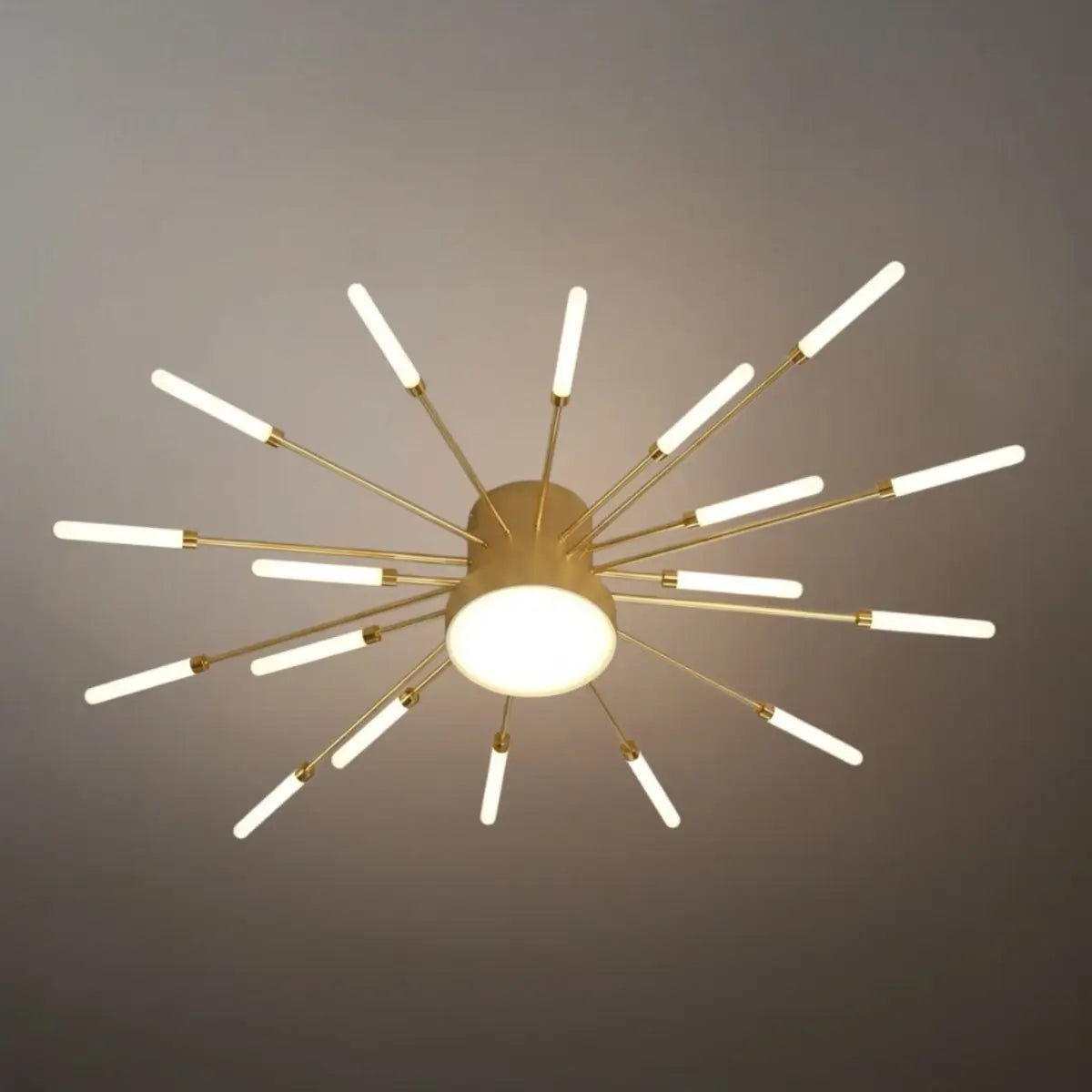 Nebula Modern Firework Ceiling Light – Gold/Black for Bedroom Dining Room Living Room
